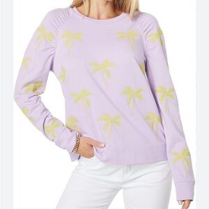 Lilly Pulitzer Lavender Palm Sweatshirt